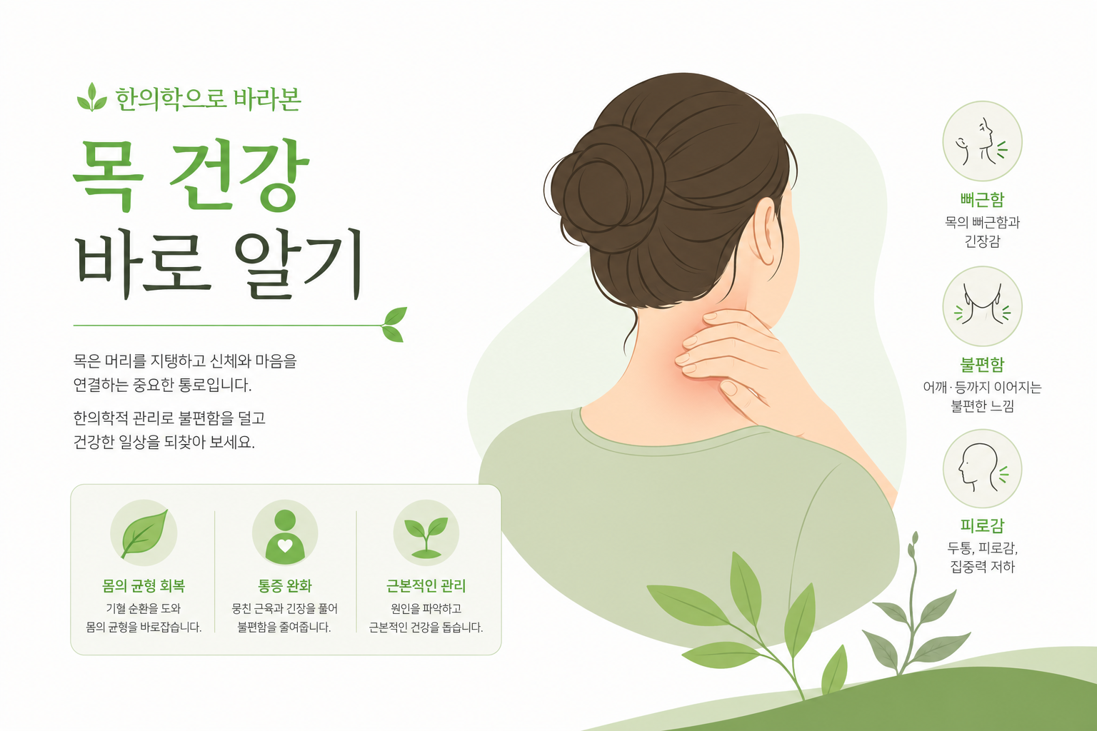 교통사고 충격이 목·척추에 미치는 영향을 보여주는 해부학적 일러스트. 깔끔하고 의학적인 스타일, 텍스트 없이 시각적으로 이해 가능하도록. 교통사고 후유증 빠른 회복 이미지